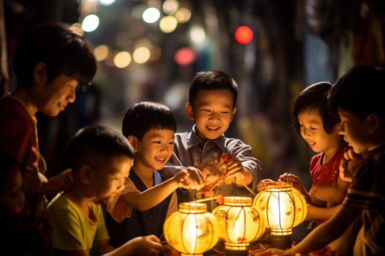 Cùng con làm lễ hội trung thu: gắn kết tình cảm gia đình